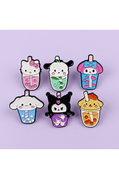 Choice Bandai 6pcs 6pcs/set Cute Cute Enamel Pin Set Kawaii Anime Brooch For ...