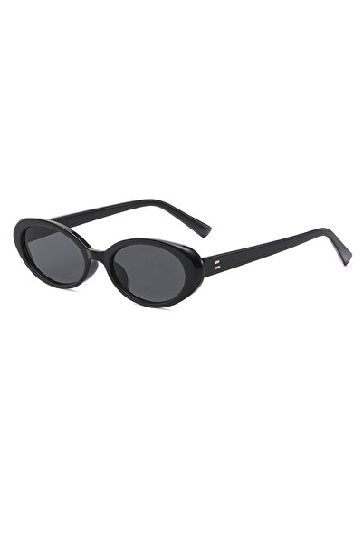 Choice1 show as picture black New Women's Retro Oval Sunglasses Black Small F...