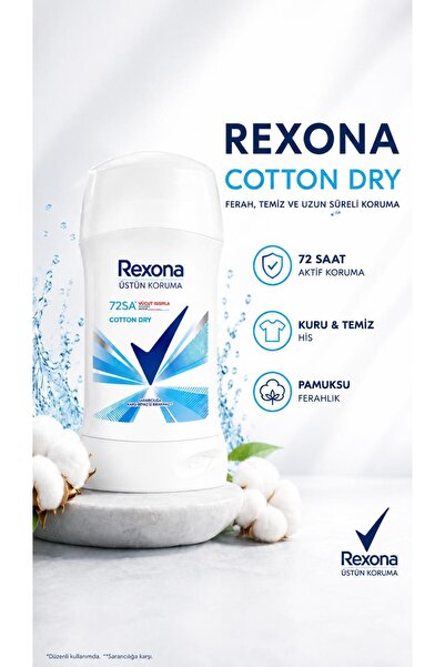 Rexona Women Rexona Kadın Stick Deodorant Cotton Dry 50ml