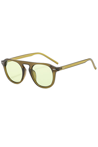 Choice8 olive green Fashion Oval Sunglasses For Men Women Vintage Brand Desig...