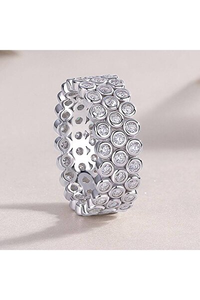 Choice3 8 T0900 Huitan Delicate Women Ring Inlaid Shiny Round Cubic Zirconia ...