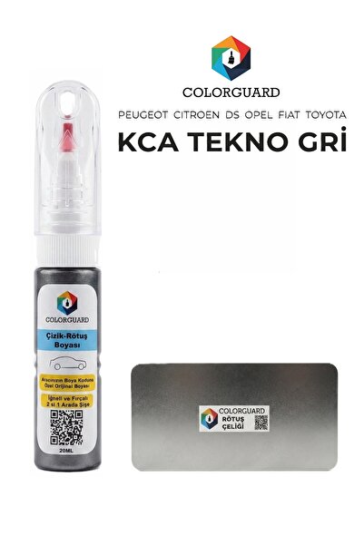 COLORGUARD Peugeot Citröen Opel KCA Tekno Gri 2 in 1 Şişe Rötuş Boyası ve Pro...