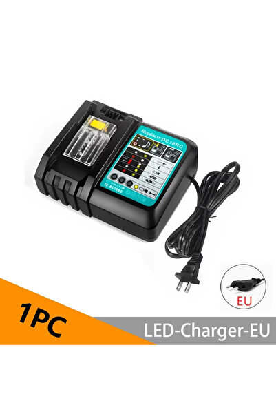 Choice شاحن بطارية ليثيوم أيون DC18RC بقابس أوروبي لماكيتا 14.4 فولت 18 فولت ...