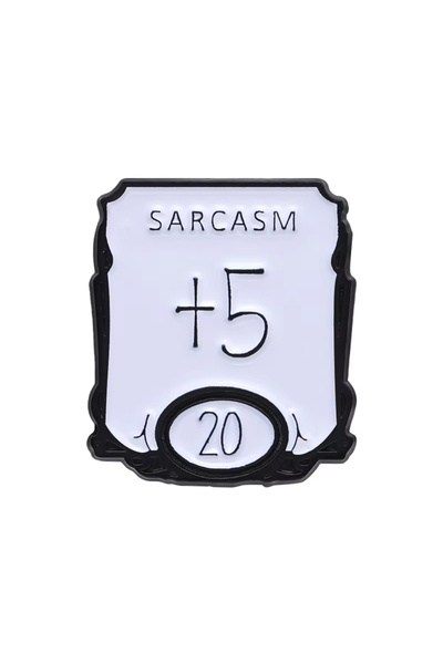 Choice17 XZ9137 TRPG DICE Game Collect Badge Enamel Pins I'm Fine Black Playi...
