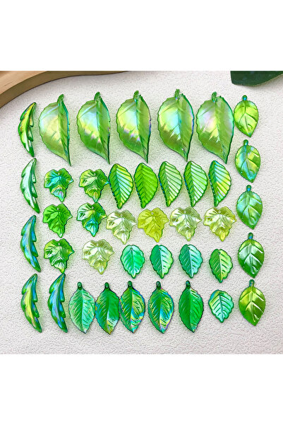 Choice style 1 Mix 20/50pcs Resin Leaf Series Charms Pendants Accessories, DI...