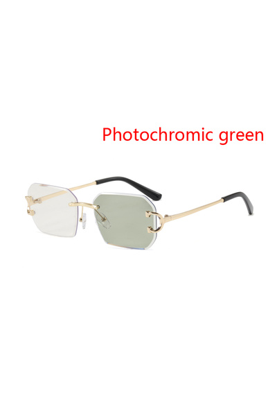 Choice5 gold change green Photochromic Sunglasses Women Men Anti Blue Light R...