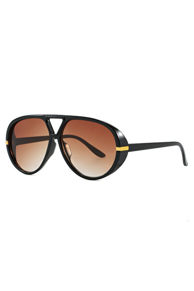 Choice1 Brown New Fashion Large Frame Orange Oval Sunglasses for Women Brand ...
