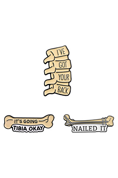 Choice1 TZ1741 Medical Pun Its Going Tibia Okay Enamel Pin Custom I've Got Yo...