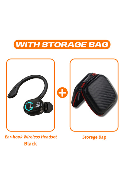 choice2 Black With Bag VAORLO Bluetooth 5.2 Business Wireless Headphone Ear-H...