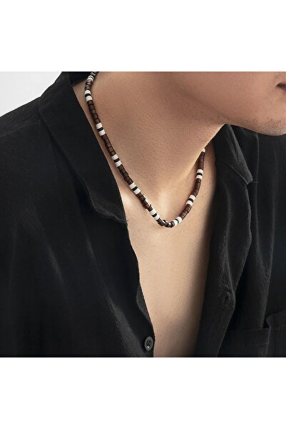 choice2 style 2 Men's Wooden Beaded Clay Necklace Fashion Vintage African Bea...