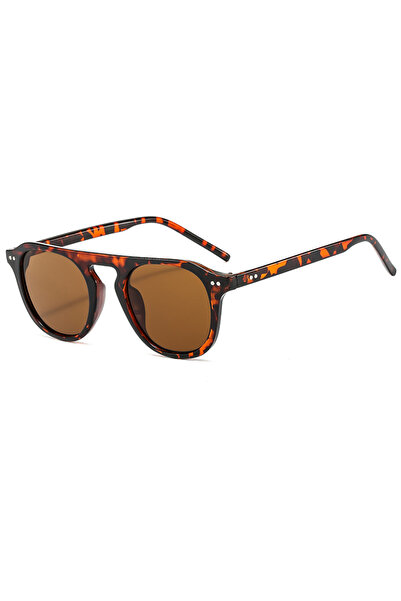 Choice3 leopard brown Fashion Oval Sunglasses For Men Women Vintage Brand Des...