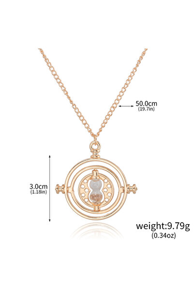 Choice N00147-01 Classic Harried Time Necklace Timer Hourglass 360 Rotatable ...