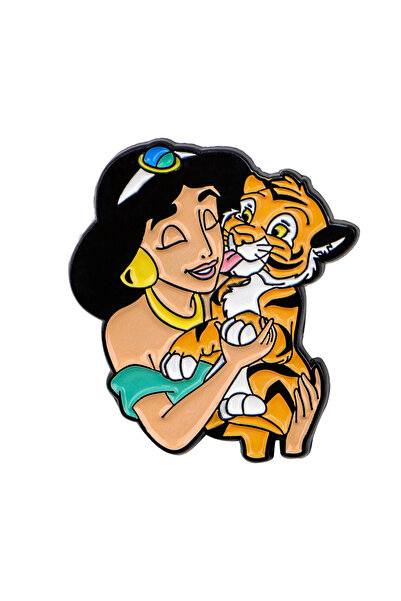 Choice 2 Magic Lamp Enamel Pin Cartoon Tiger Brooch For Coat Women's Brooches...