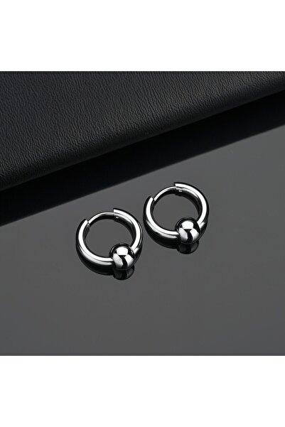 Choice 1pair B 2pcs Stainless Steel Hoop Earrings For Men Small Circle Metal ...