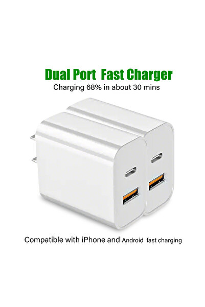 Choice 2pcs charger 4-1PCS USB C Wall Charger Block, Dual Port Power Delivery...
