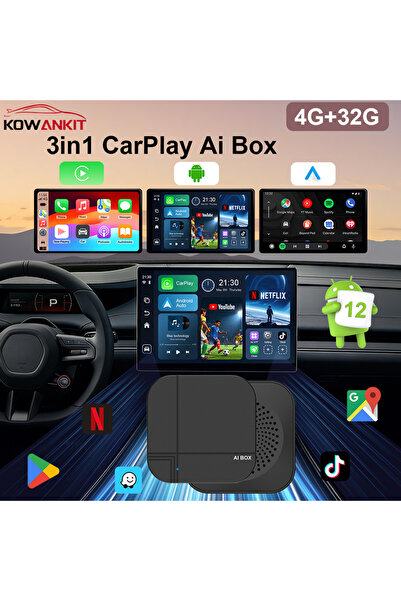 choice2 4G-32Gb 2026 Kowankit 4+32G Wireless CarPlay Smart Ai Box Plug & Play...