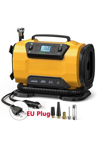 Choice1 AC-DC EU Plug Type Air Compressor Portable Dual Power 110V-230V AC/DC...