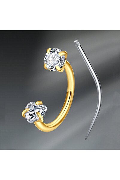 Choice3 C-shaped and spiral body 18G 1.0x8mm Nose Rings & Studs K Septum Ring...