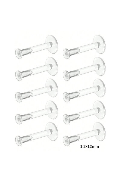 Choice Straight Barbell Face Labret, Lip Piercing Jewelry 1.2x12mm 10pcs 16g ...