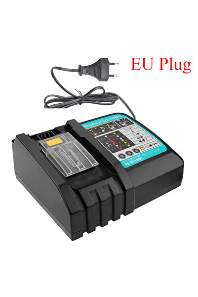 Choice شاحن بطارية DC18RC-EU DC18RC لبطارية ماكيتا 18 فولت، شاحن ليثيوم أيون ...