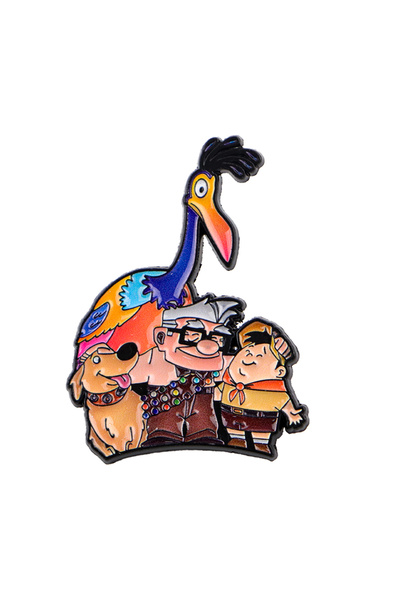 Choice8 9 Balloon Enamel Pin Cartoon Old Man Brooch For Coat Women's Brooches...