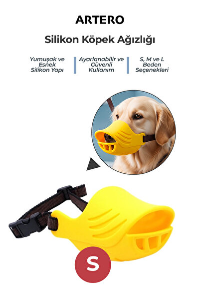 Artero Köpekler için Ördek Silikon Ağızlık Small