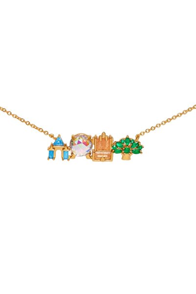 choice2 Gold Color Now Cute Colorful Zircon Amusement Park Necklace Girl Cast...