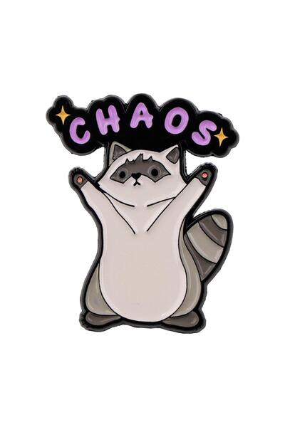 Choice 1 Humorous Quotes Enamel Pin Cartoon Raccoon & Opossum Brooch For Coat...