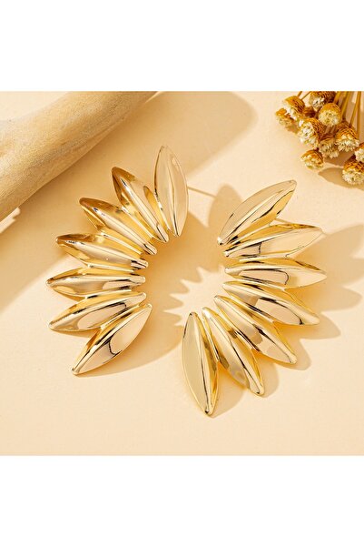 Choice Gold-color A Pair of Women's Fashion Earrings, Creative Retro Exaggera...