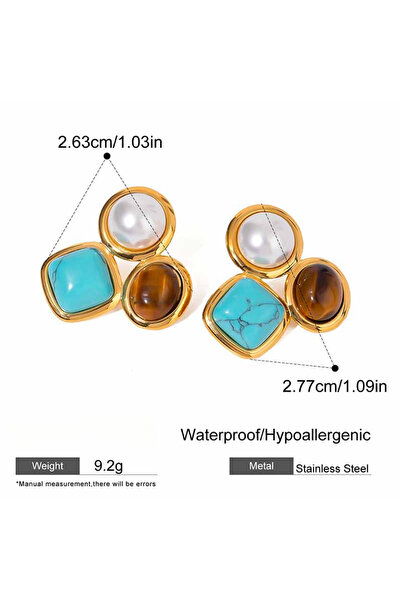 Choice A1870 Loe | Natural Stone Earring for Women Stainless Steel Bohemia Je...