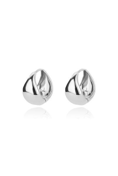 Choice E2311S-6 Chunky Flat Small Circle Hoop Earrings For Women Charm Sliver...
