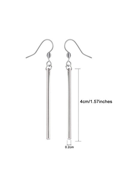 Choice Silver Color Korean Long Earring Female Gold Silver Color Stainless St...