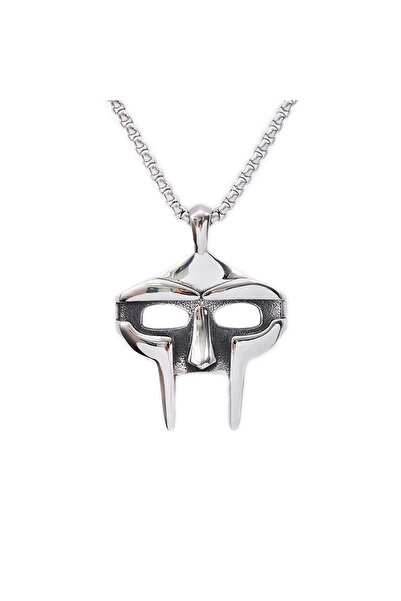 choice2 قلادة بسلسلة 60 سم بتصميم قناع MF Doom على الطراز العتيق للرجال والنس...