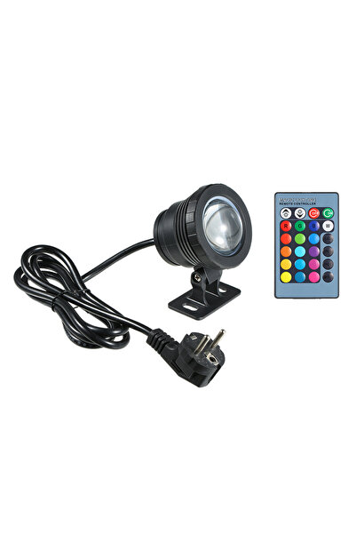 Choice Black EU Plug RGB LED Underwater Light with Remote Control 16 Colors C...