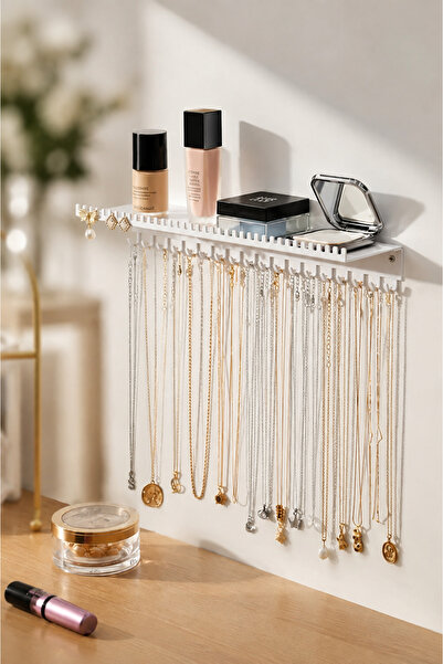 VENON White Esi̇la Metal Wall Mounted Jewelry Hanger Jewelry Stand Bracelet N...