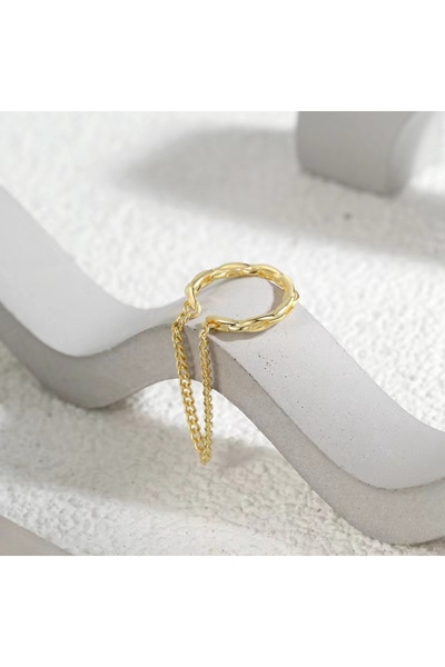 Choice Gold Color 1 PC Minilist No Piercing Ear Chain Cuff Earrings for Woman...