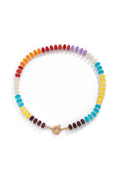 choice2 mixed color-26 Lacteo Creative Mixed Color Acrylic Necklace for Women...