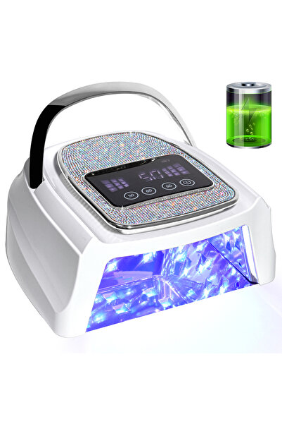 Choice3 EU Silver Rechargeable UV LED Nail Lamp 30 LED Gel Nail Polish Dryer ...