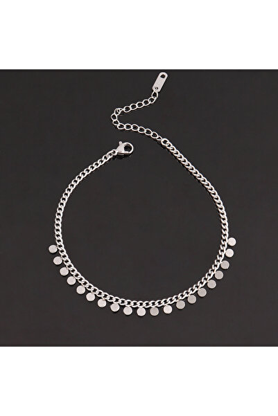 Choice B3679 316L Stainless Steel Heart Chain Anklet For Women Round Star Tas...