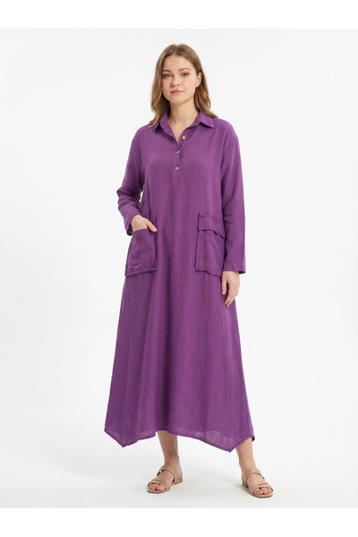 SUMEF Rochie maxi supradimensionată pentru femei, 100% bumbac, mărimea 38/48,...