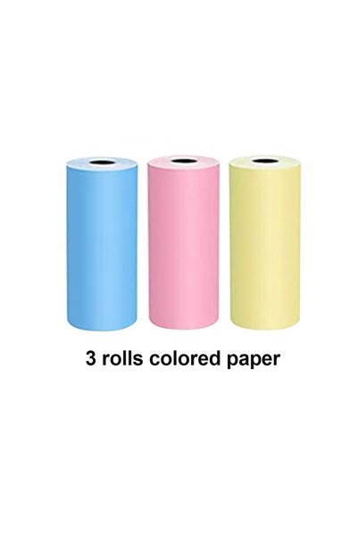 Choice1 3pcs Color Papers Portable Mini Bluetooth Wrong Printer Mobile Phone ...