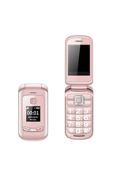 Choice1 Standard Pink Affordable Retro Flip Cute Phone SOS Dial Speed Dial Bi...