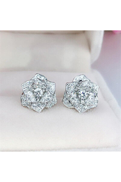 Choice E1931 Huitan Fancy Flower Earrings Women Silver Color/Gold Color Luxur...