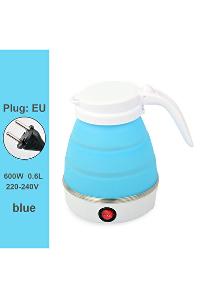 Choice4 Blue EU 0.6L Mini Folding Kettle Portable Water Heater electric kettl...