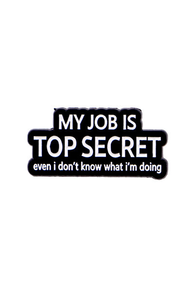 choice2 6 Quotes Series Enamel Pin Funny Sayings Brooch For Coat Women's Broo...