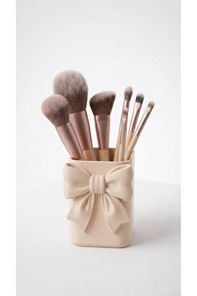 craftopya Bowknot Makeup Brush Organizer - Aesthetic Cosmetic Organizer Box -...