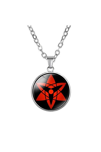 Choice 4 Anime Sharingan Eye Necklaces Uchiha Kakashi Mangekyou Pendant Neckl...