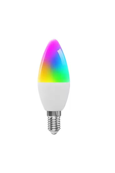 Choice WHITE Tuya Smart Bulb Dimmable Five-Way Spiral Candle Bulb Wifi RGB Bu...