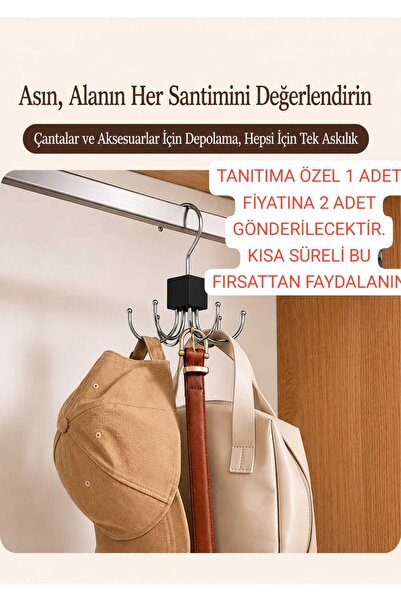 BYFASHION Çok Amaçlı Askılık Organizer Düzenleyici Çok Amaçlı Metal Askı, Org...