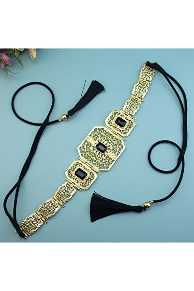 Choice nvsbt11011black Sunspicems Gold Color Morocco Caftan Belt Hand Rope Ch...